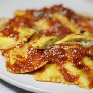 Delicious Cheese ravioli pasta