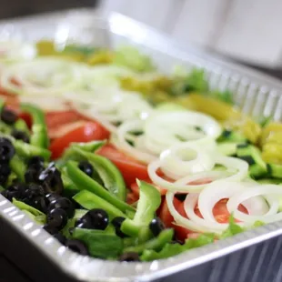 Tray Italian garden salad!!