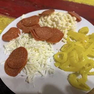 Cheese, Pepperoni, Banana Peppers