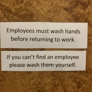 Funny sign in the ladies room