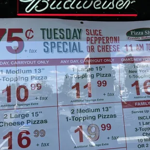 Tuesday specials are really good!