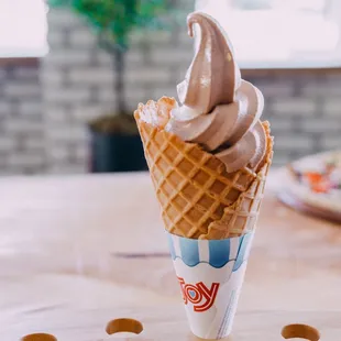 Soft Serve Waffle Cone