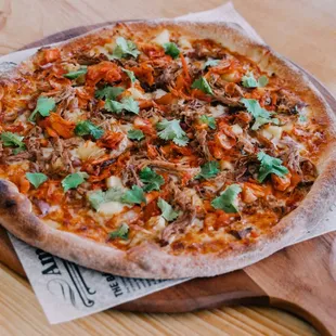 Korean Gochujang Pork Pizza