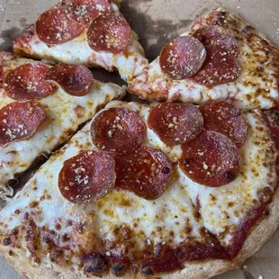 Hot and delicious pepperoni 10 inch special.