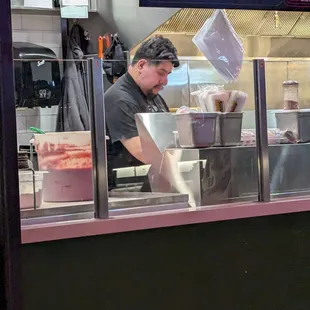 This is the Manager!!! He does not like to wash his hands after eating.