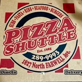 Self explanatory Pizza, box and logo