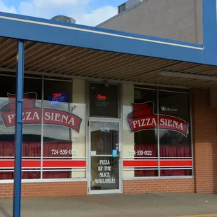 the front of the restaurant