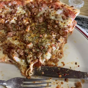Sausage Pizza By The Slice