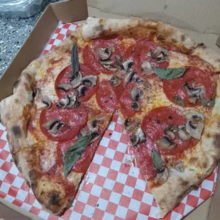 Pepperoni and Mushrooms