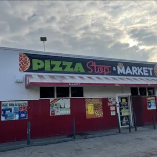 the front of the building