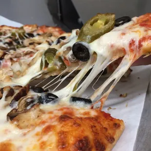 Real mozzarella cheese with the highest quality ingredients.