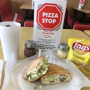 This is a pizza flip. It&apos;s a sandwich made out of pizza dough