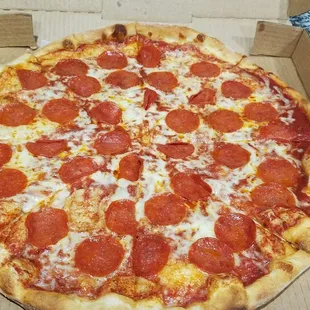 Pizza was ok, also lacking cheese.  Husband said it was the worst pizza he's had in a while.