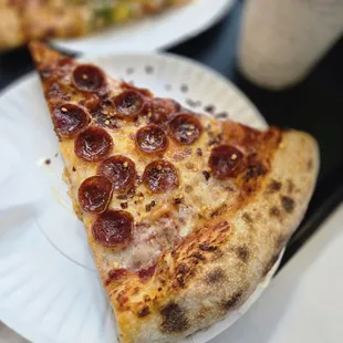Slice of pepperoni pie