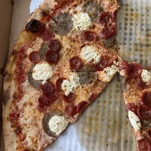 Pepperoni, Sausage, Ricotta