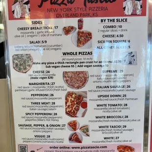 The menu is simple but you can always customize!