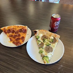 2 slices and a drink 11.00. What a deal
