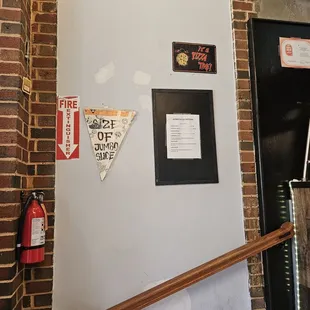 Size of pizza/prices