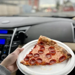 Pepperoni for the road!  Yum!