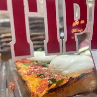 Italian burrata pizza