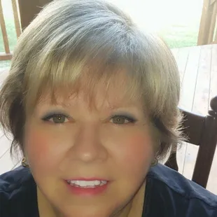 a close up of a woman&apos;s face