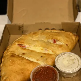 Philly Cheese Steak calzone