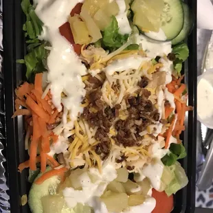 Hawaiian Salad- with my dressing Always great, This business has a great staff and friendly owner. Come support your locals!