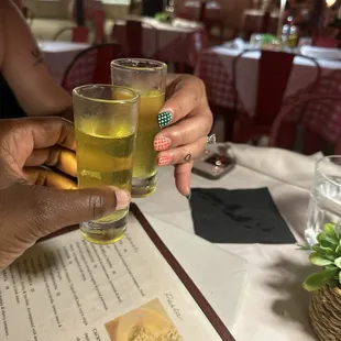 Limoncello shot