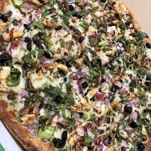 Garlic Chicken Pizza