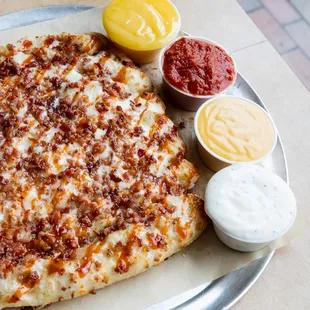 Honey Sriracha Bacon Breadsticks