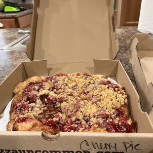 Cherry Crumble Pie best thing you'll ever put in your mouth