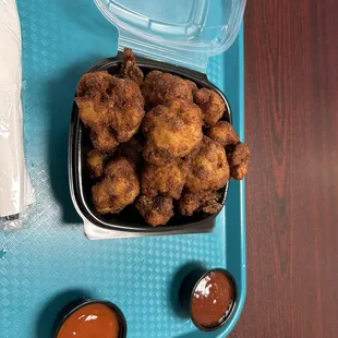 Cauliflower buffalo and bbq !!!