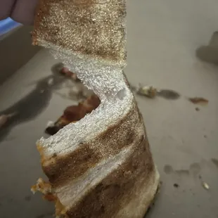 Buffalo pizza, undercooked yet cooked at the same time.