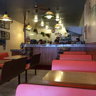 the interior of a restaurant