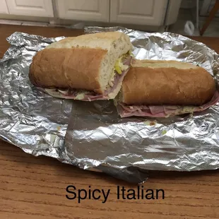 Spicy Italian sub