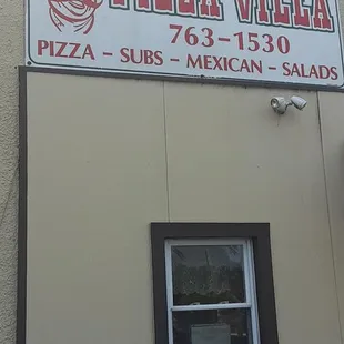 the front of the restaurant