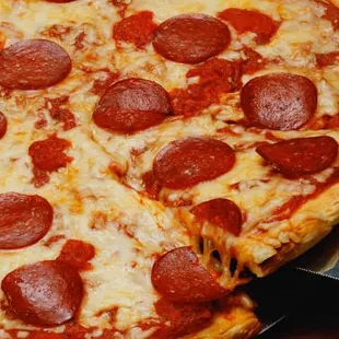 pepperoni and cheese pizza
