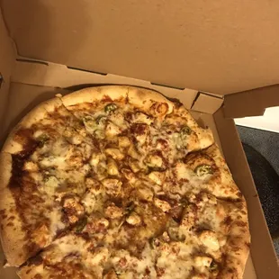 a pizza in a box