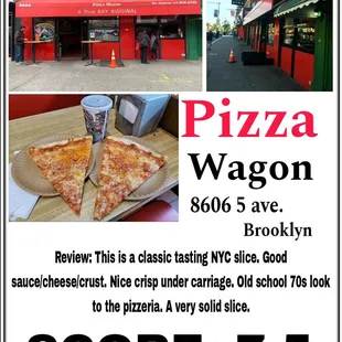 a picture of a pizza shop