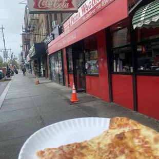 Outside of Pizza wagon