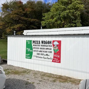 a sign on the side of a building