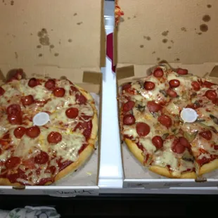 I always get my pepperoni and mushroom pizza with UFO's and sometime salads also.  There the best!