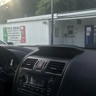 Outside of building.