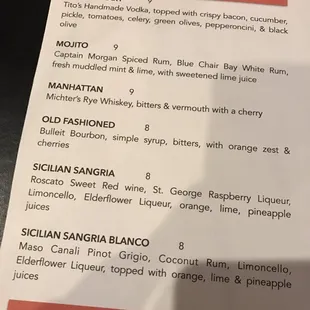 Was charged for top shelf liquor when I didn't order it.