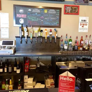 plenty of drinks to choose from