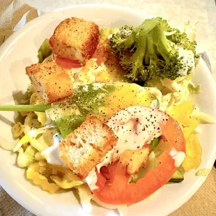 My choice from the fresh salad bar!