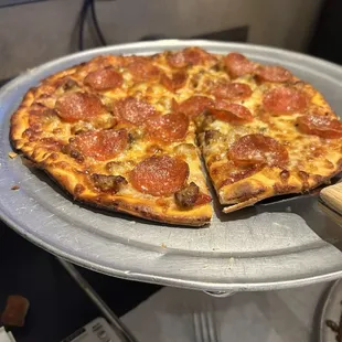 Pep and sausage. 7.5