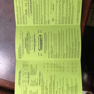 Menu is pretty solid