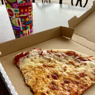 Pizza and Diet Coke