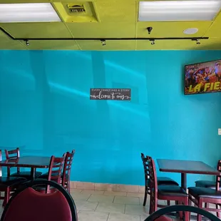 Inside the restaurant